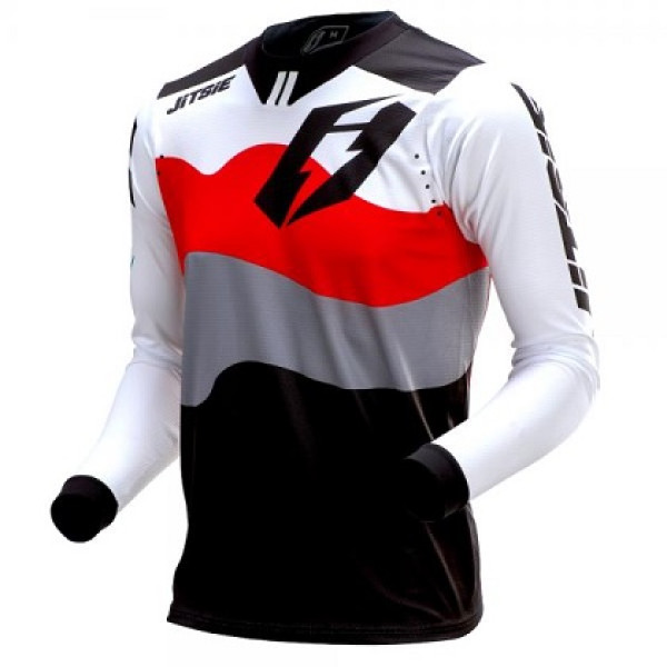 Maglia JITSIE WAVE RED-GREY